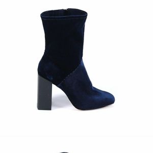 Halston kandi blue corduroy boots